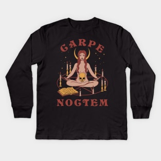 Carpe Noctem Kids Long Sleeve T-Shirt